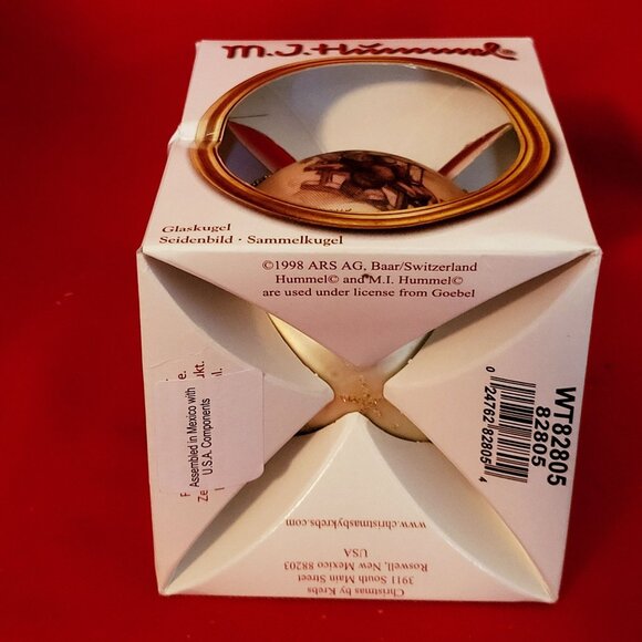 MJ Hummel 2006 Hansel & Gretel Winter Fun Glass Silk Bulb Christmas Ornament - Picture 7 of 14
